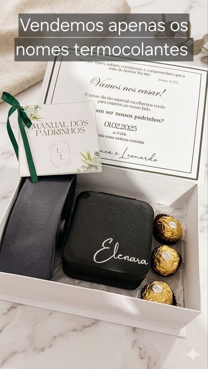 Kit com 5 Nomes Termocolantes no Filme de Recorte para Personaliz