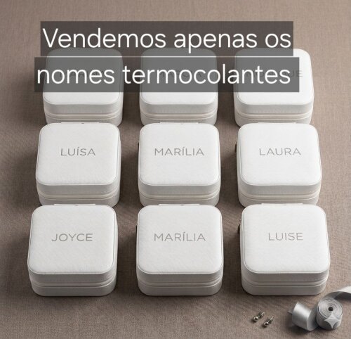 Kit com 5 Nomes Termocolantes no Filme de Recorte para Personaliz