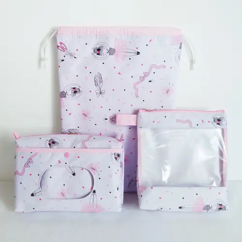 Kit Bolsa do Bebê - Bailarinas