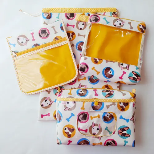 Kit Bolsa do Bebê - Cachorrinhos e Gatinhos