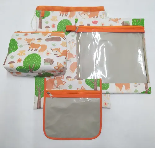 Kit Bolsa do Bebê - Raposinhas