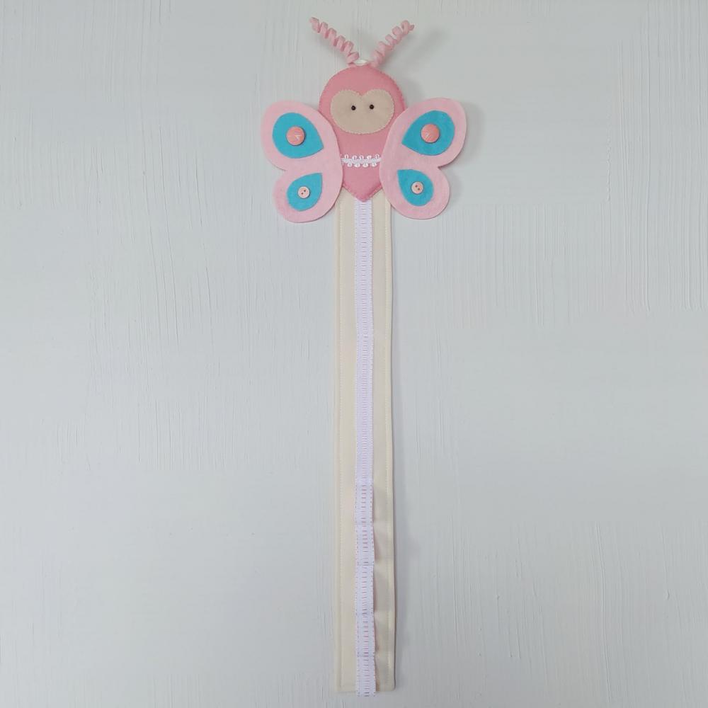 Porta Tiara, Laços e Fitas - Borboleta de Feltro