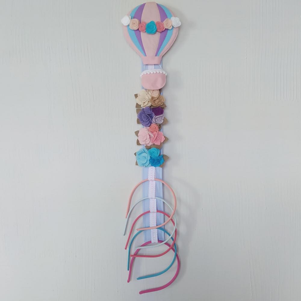 Porta Tiara, Laços e Fitas - Balão Florido