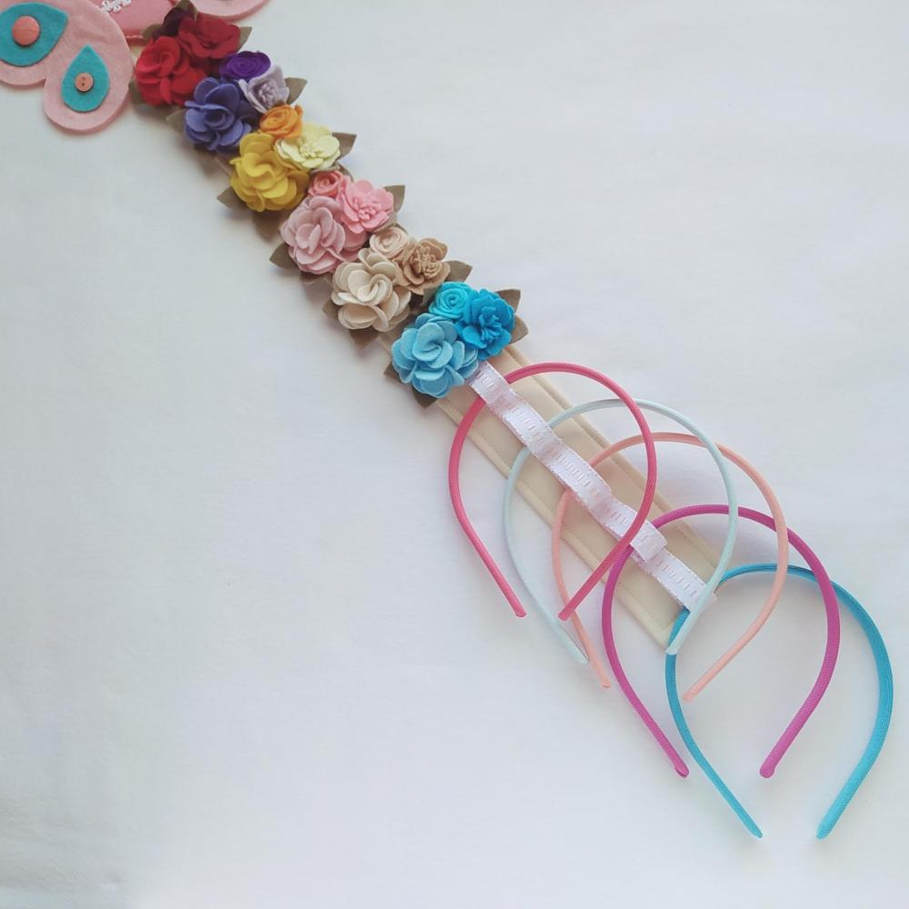 Porta Tiara, Laços e Fitas – Kit Balão e Borboleta de Feltro