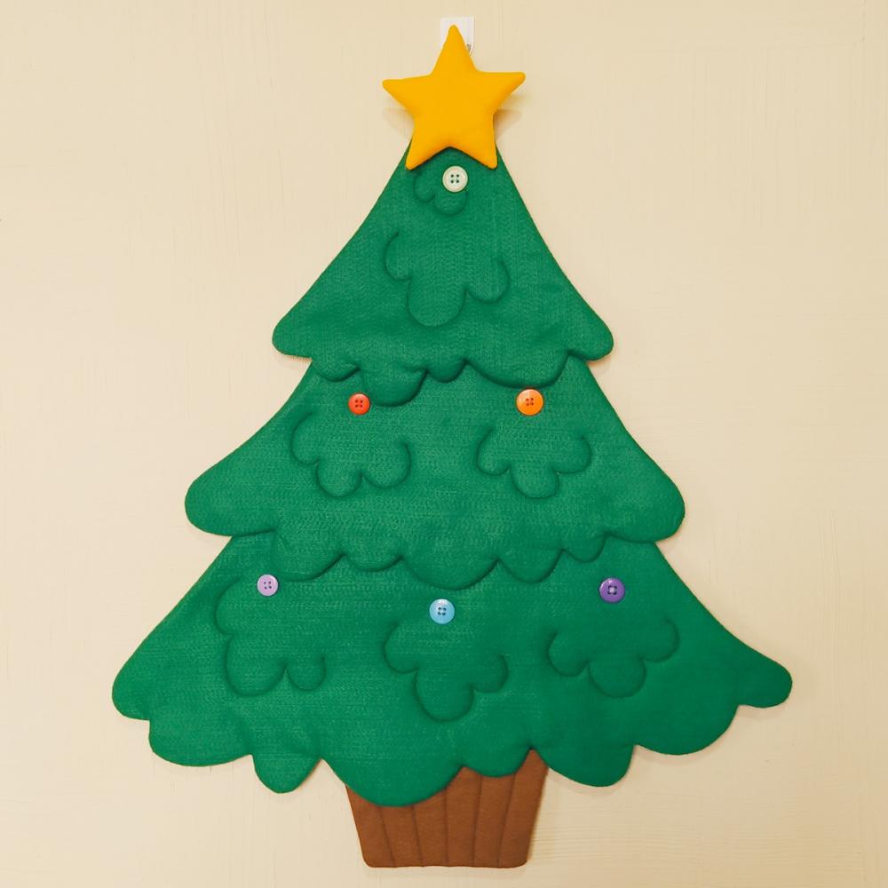 Árvore de Natal Interativa de Feltro Montessori Tam P.1