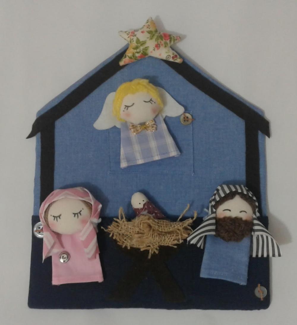 Presépio de Dedoches 006 - Decoração de Natal
