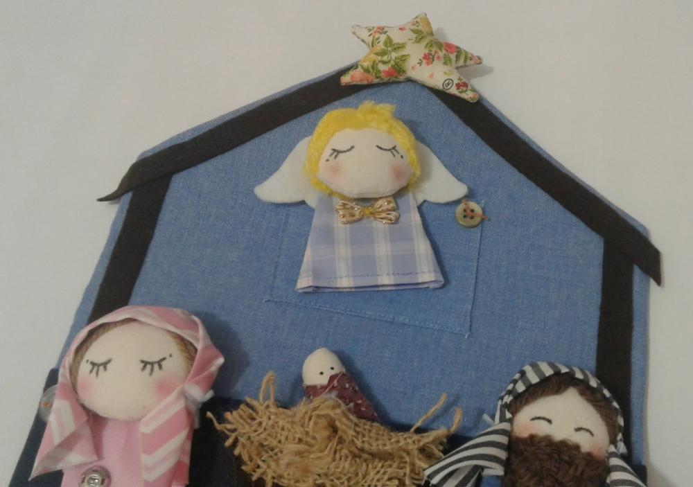 Presépio de Dedoches 006 - Decoração de Natal