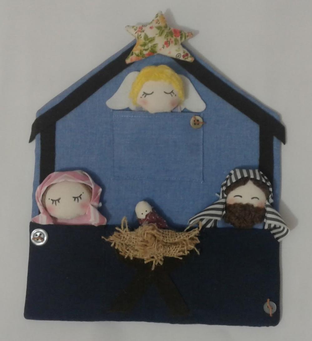 Presépio de Dedoches 006 - Decoração de Natal