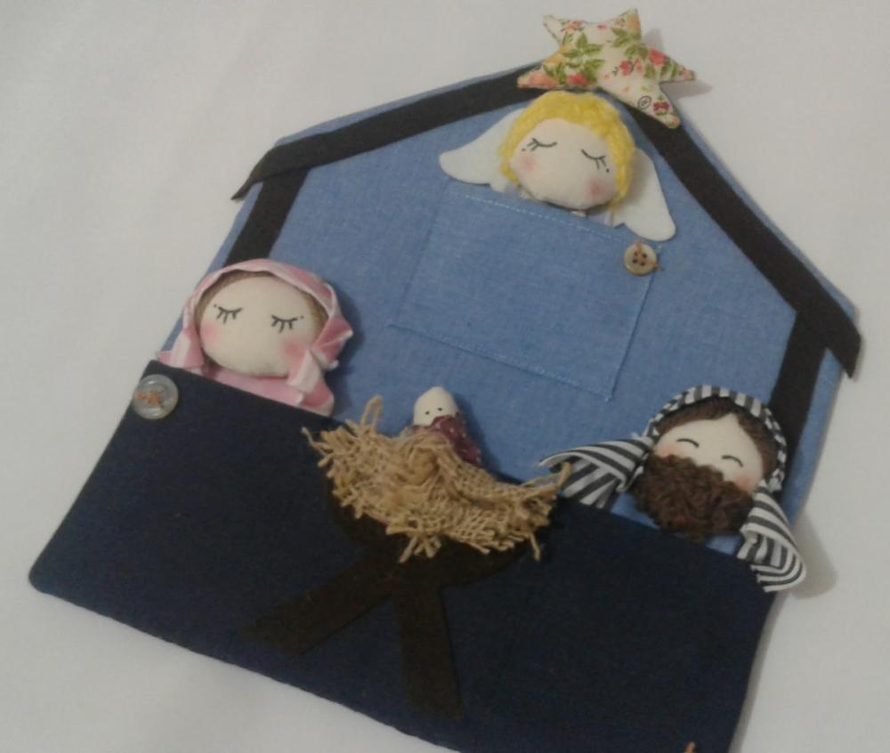 Presépio de Dedoches 006 - Decoração de Natal