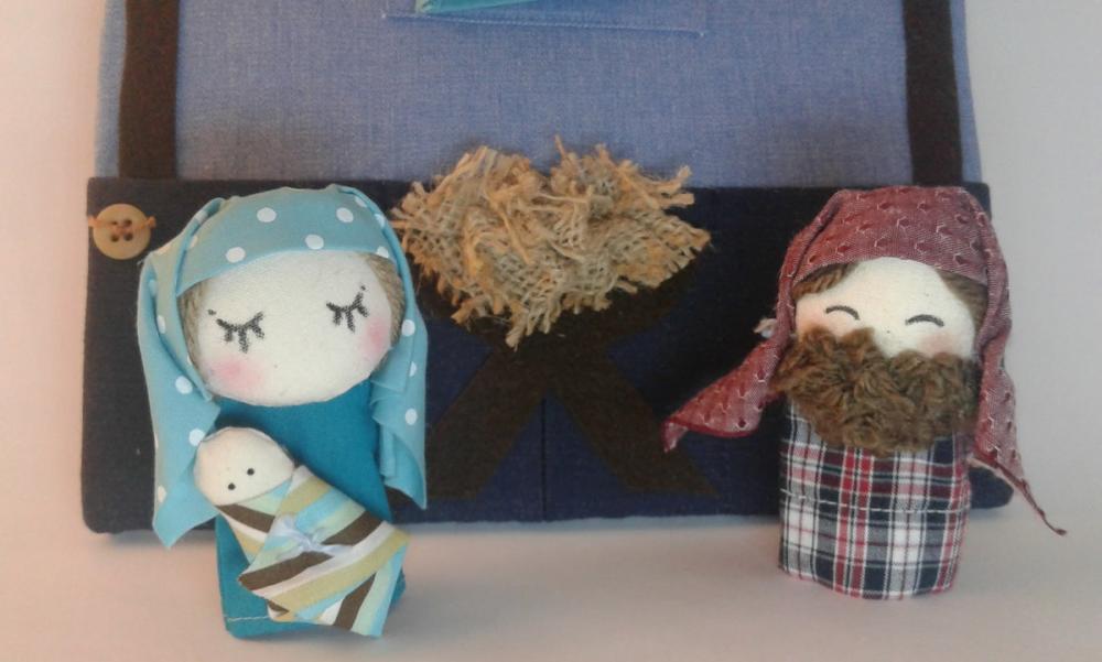 Presépio de Dedoches 007 - Decoração de Natal