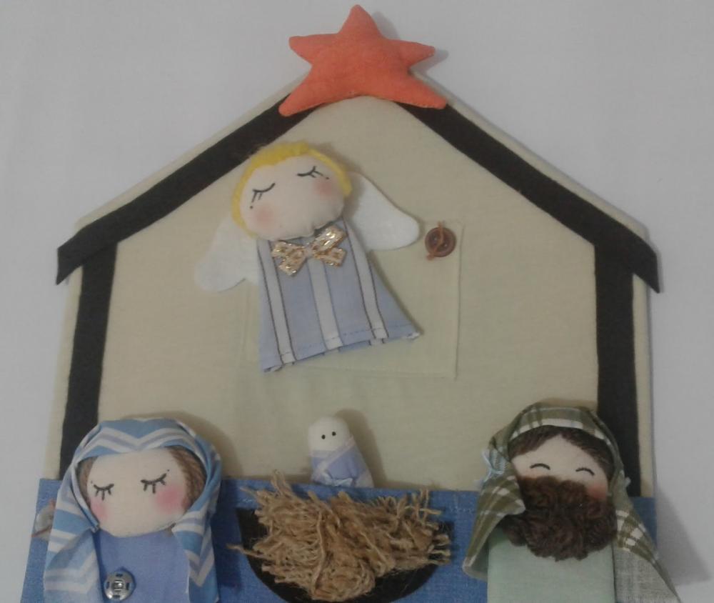 Presépio de Dedoches 009 - Decoração de Natal