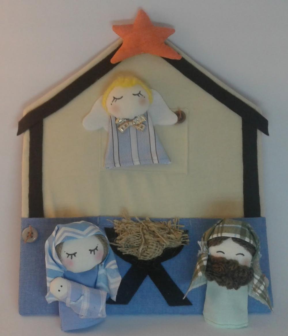 Presépio de Dedoches 009 - Decoração de Natal