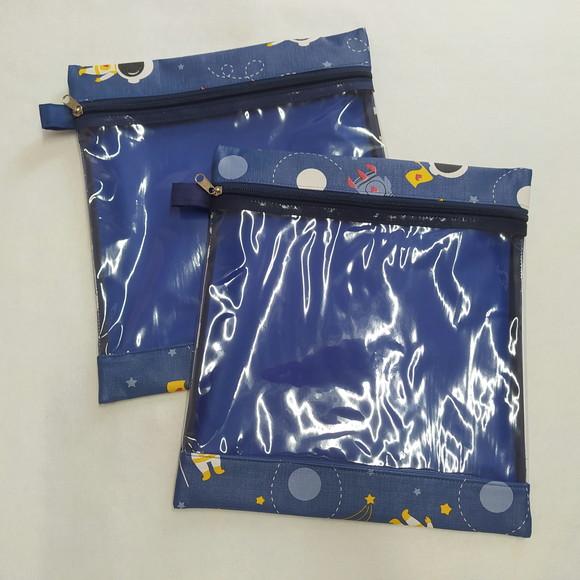2 Saquinhos Organizadores para Roupa - Astronauta, Foguete