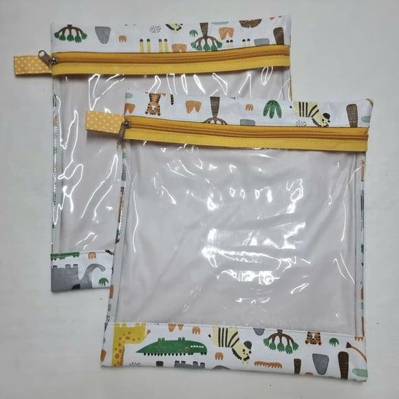 2 Saquinhos Organizadores para Roupa - Safari ou Selva