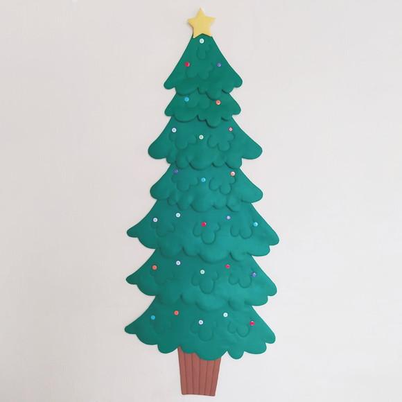 Árvore de Natal Interativa de Feltro Montessori 1,60m