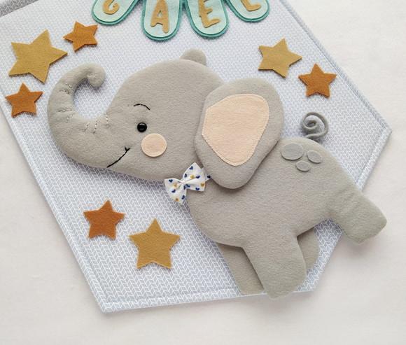 Flâmula Maternidade Elefante e as Estrelas - Gael
