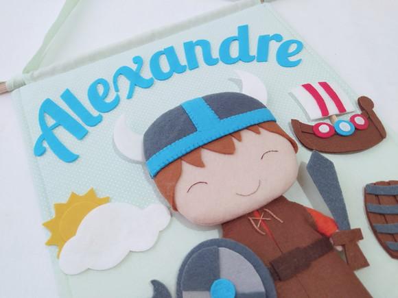 Flâmula Porta de Maternidade Viking - Alexandre