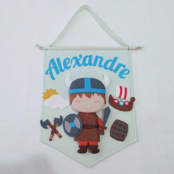 Flâmula Porta de Maternidade Viking - Alexandre