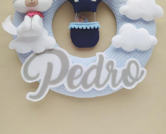 Guirlanda Porta de Maternidade Balão e Cachorrinho - Pedro