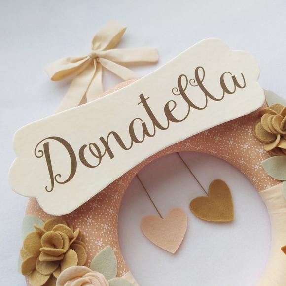 Guirlanda Porta de Maternidade Passarinhos Nude Donatella