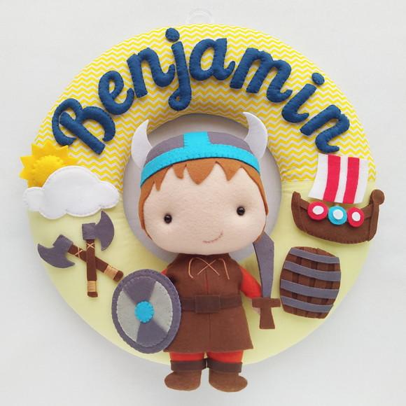 Guirlanda Porta de Maternidade Viking - Benjamin