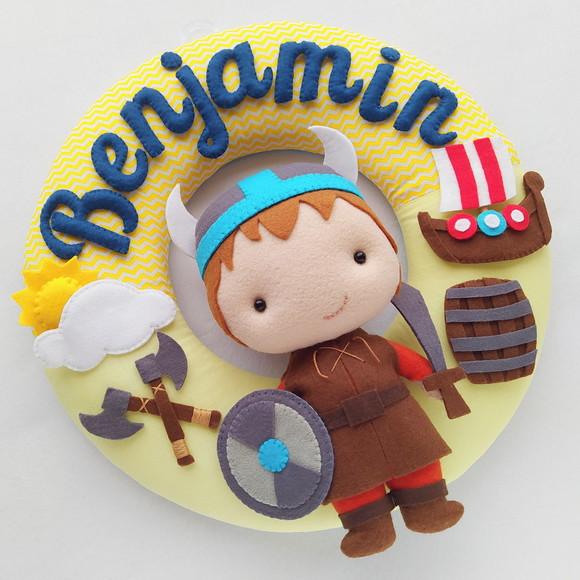 Guirlanda Porta de Maternidade Viking - Benjamin