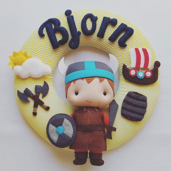 Guirlanda Porta de Maternidade Viking - Bjorn