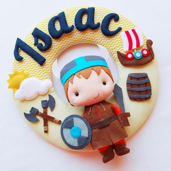 Guirlanda Porta de Maternidade Viking - Isaac