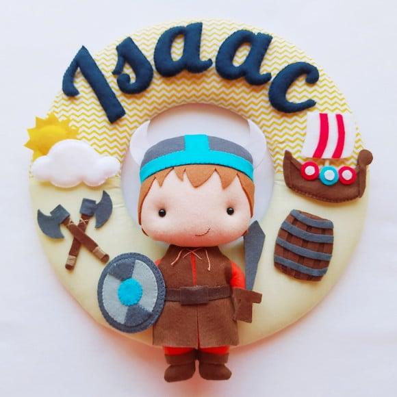 Guirlanda Porta de Maternidade Viking - Isaac