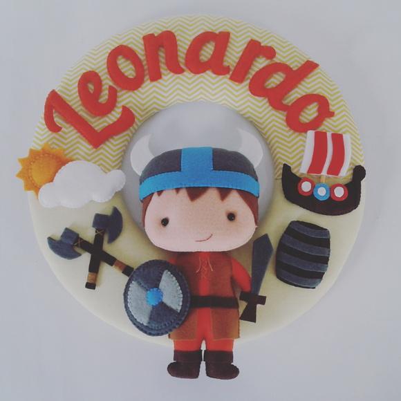Guirlanda Porta de Maternidade Viking - Leonardo