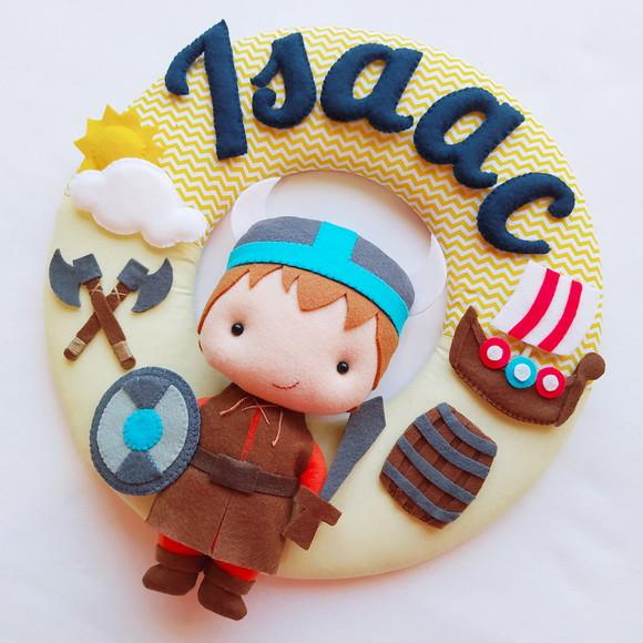 Guirlanda Porta de Maternidade Viking - Isaac