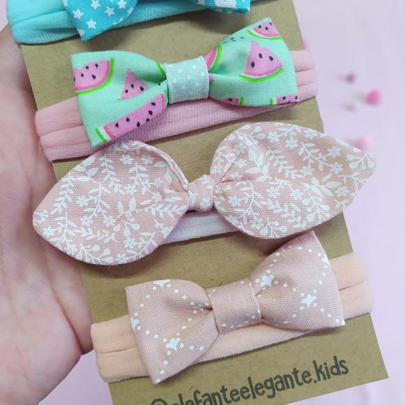 Kit 5 Faixinhas de Laços Baby - Laços Borboleta e Isa 2