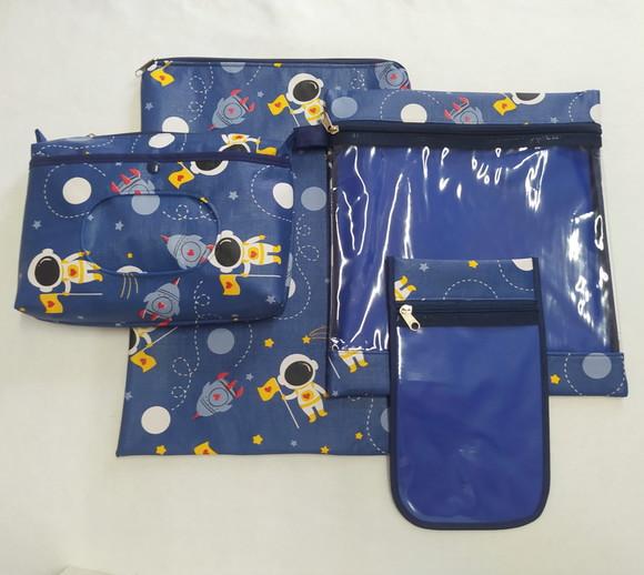 Kit Escolinha Creche para Organização - Astronauta, Foguete