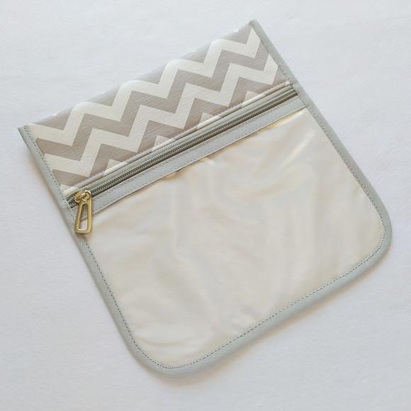 Kit Escolinha Creche para Organização - Chevron Cinza