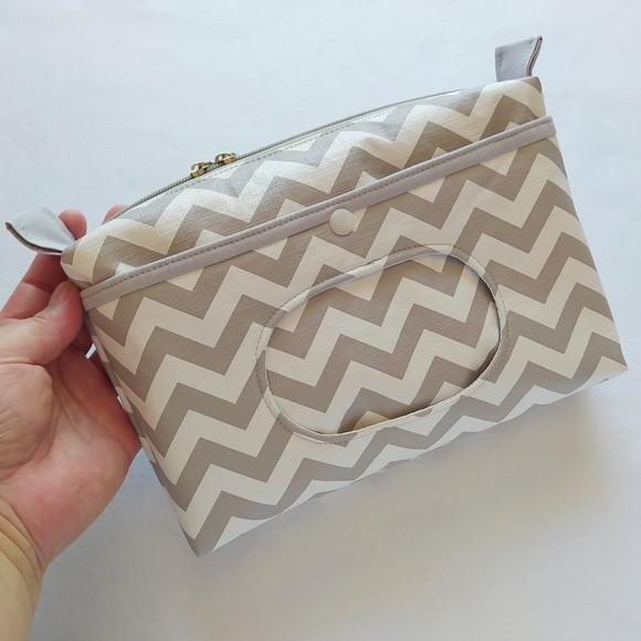 Kit Escolinha Creche para Organização - Chevron Cinza