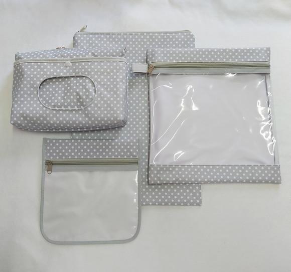 Kit Escolinha Creche para Organização - Poá Cinza