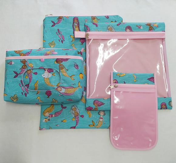 Kit Escolinha ou Creche para Organização - Sereias
