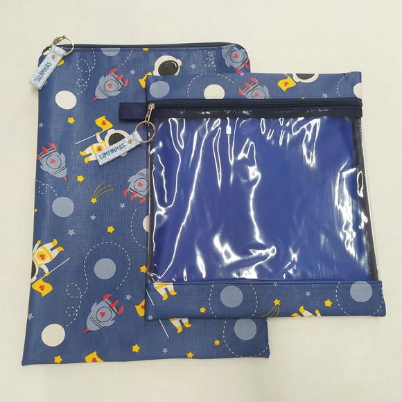 Kit Organizadores Roupa Limpa e Suja - Astronauta, Foguete