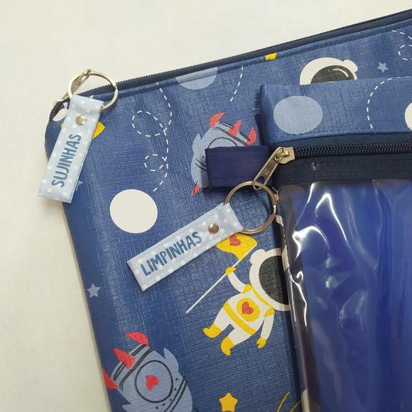 Kit Organizadores Roupa Limpa e Suja - Astronauta, Foguete