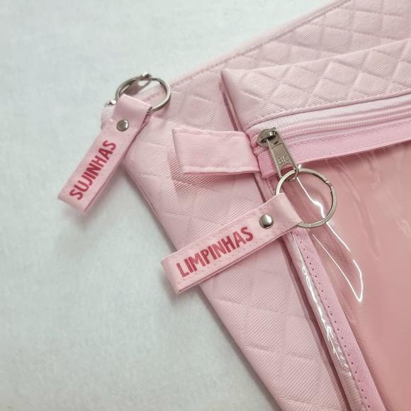 Kit Organizadores Roupa Limpa e Suja - Dijon Rosa Bebê