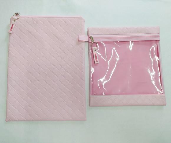 Kit Organizadores Roupa Limpa e Suja - Rosa Bebê