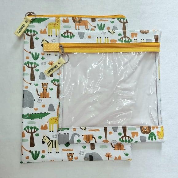 Kit Organizadores Roupa Limpa e Suja - Safari ou Selva