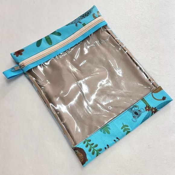 Kit Organizadores Roupa Limpa e Suja - Safari Turquesa