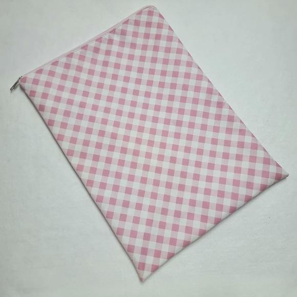 Kit Organizadores Roupa Limpa e Suja - Xadrez Rosa