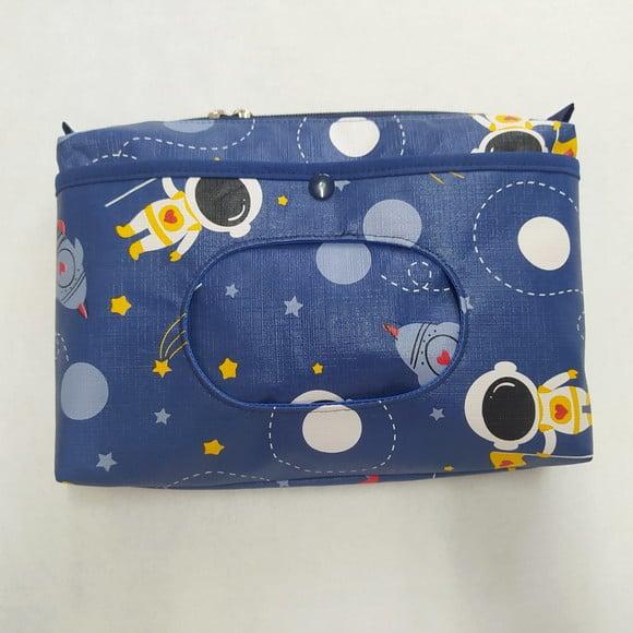 Necessaire Porta Fraldas e Lenço Umedecido - Astronauta