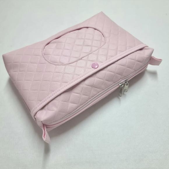 Necessaire Porta Fraldas e Lenço Umedecido - Dijon Rosa Bebê