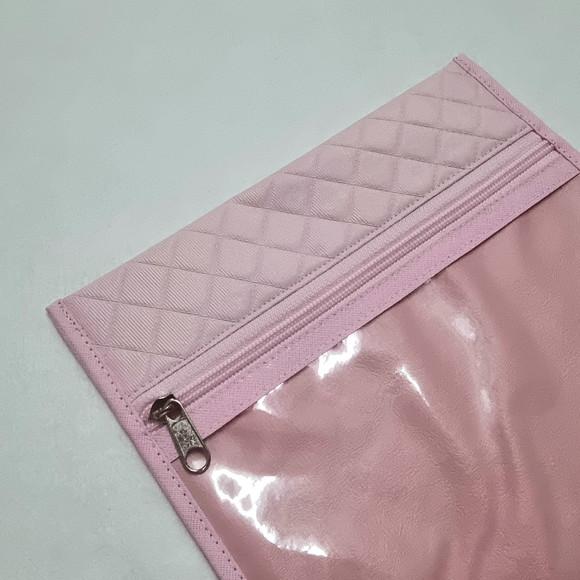Porta Kit de Higiene - Matelassê Dijon Rosa Bebê