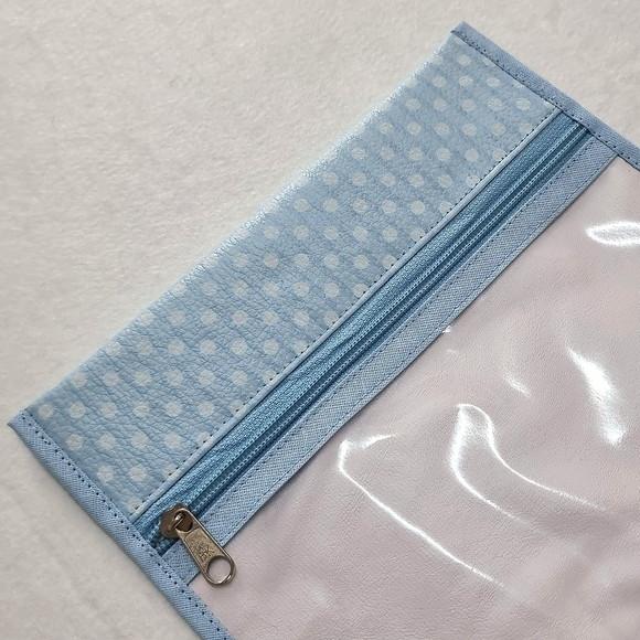 Porta Kit de Higiene - Poá Azul Bebê