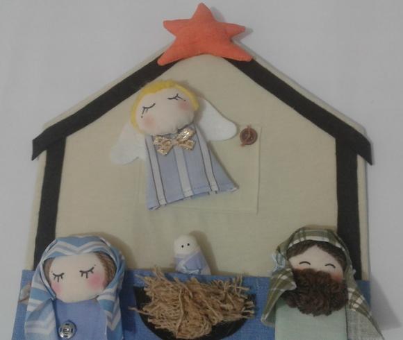 Presépio de Dedoches 009 - Decoração de Natal