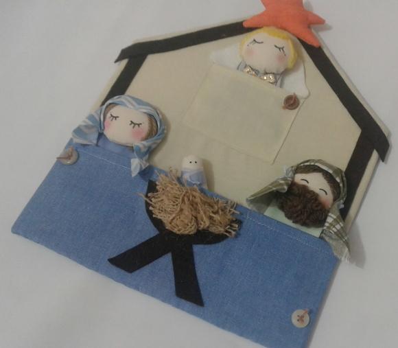 Presépio de Dedoches 009 - Decoração de Natal
